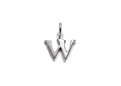 Rhodium Plated | Alphabet Pendants